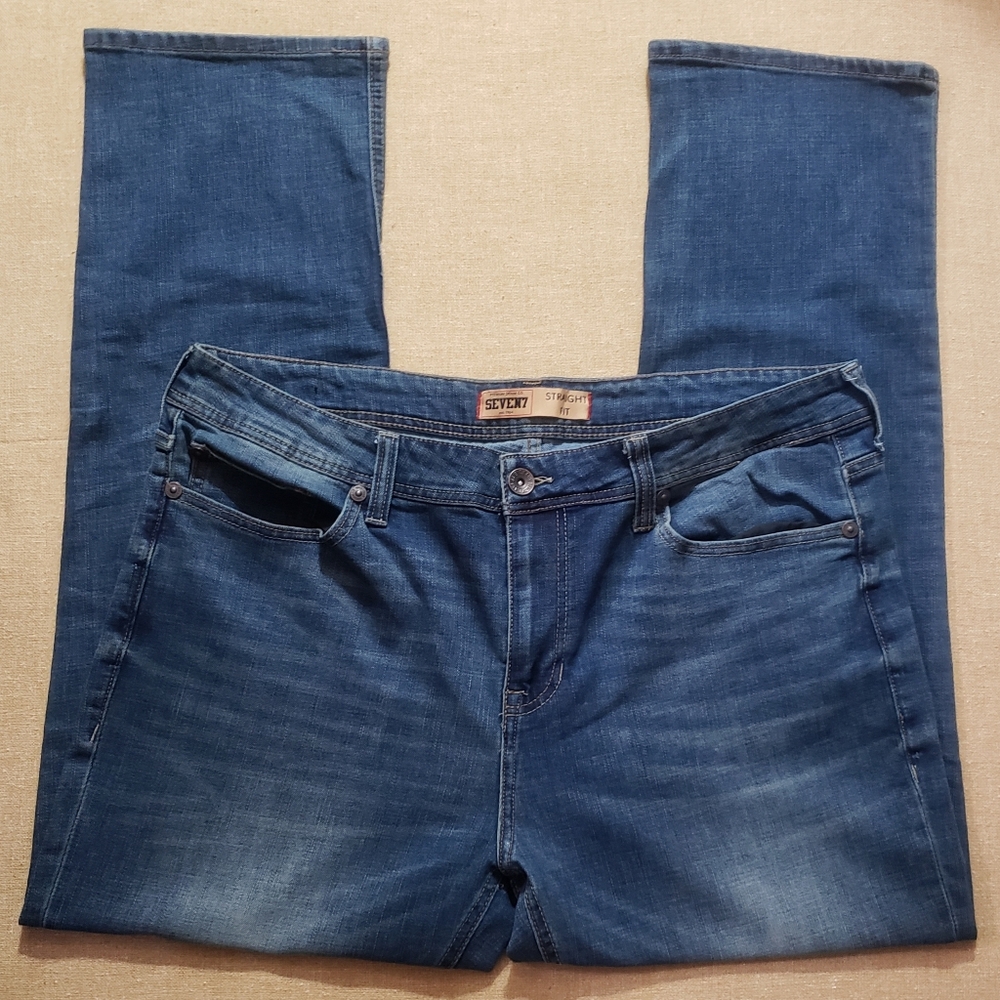 Seven7 Mens Blue Jeans Size 38X30 Comfort Stretch